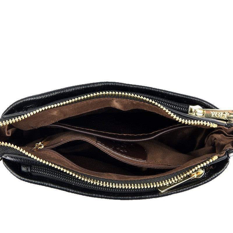 Genuine Leather High-end Textured Shoulder Sling Bag